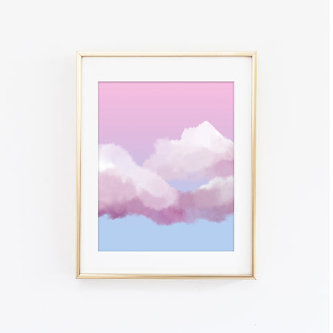 Peaceful Clouds Art Print