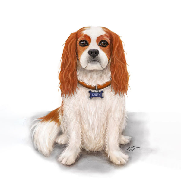 Custom Watercolor / Color Pencil Pet Portrait 9x12